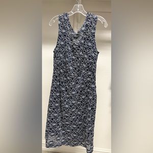 Cocktail dress 20W blue and silver with sequins